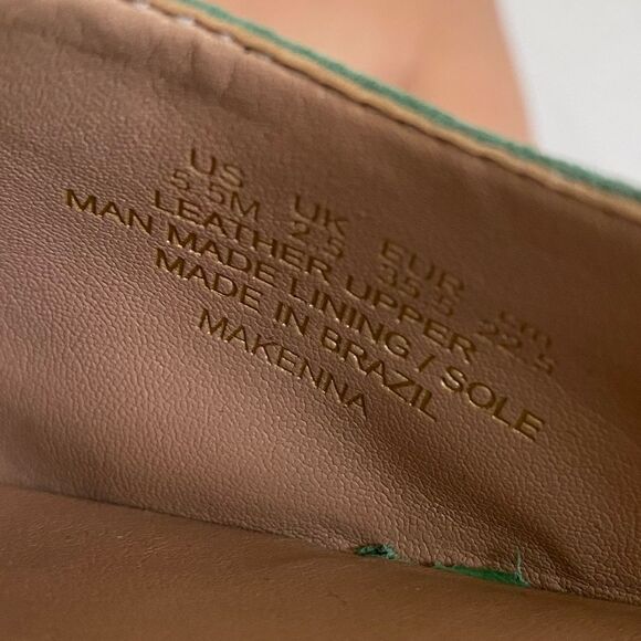 27 Edit Makenna Slingback Flat By Naturalizer 5.5 Green - Picture 10 of 10